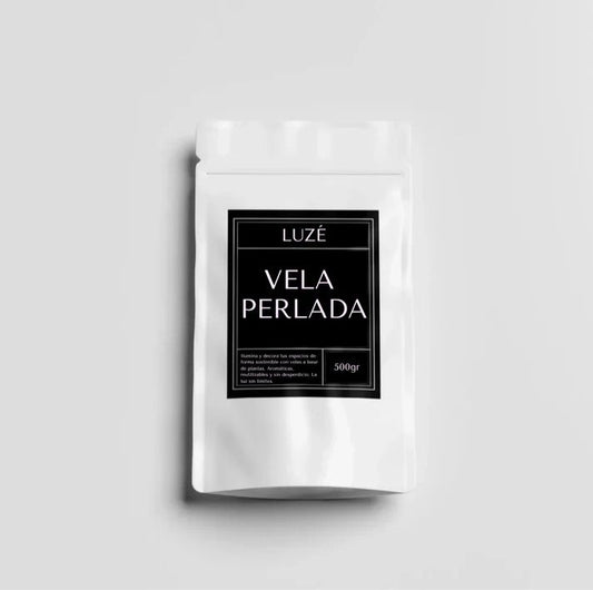 Vela perlada + Aroma by LUZÉ